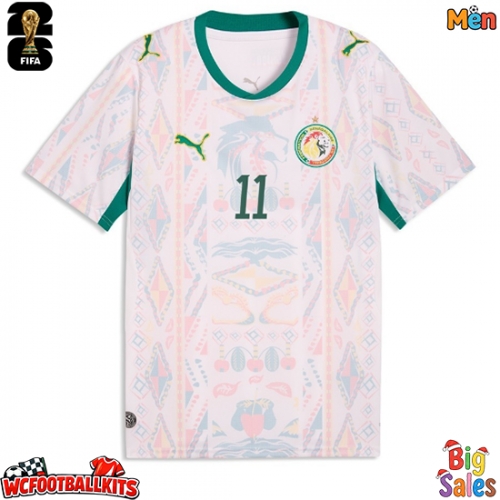 Senegal Nicolas Jackson #11 Replica Home Stadium Shirt World Cup 2026 Short Sleeve